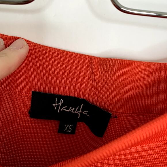 Hanifa Robyn Dress in Flame Red Two Piece Skirt Set Womens XS - Picture 14 of 16